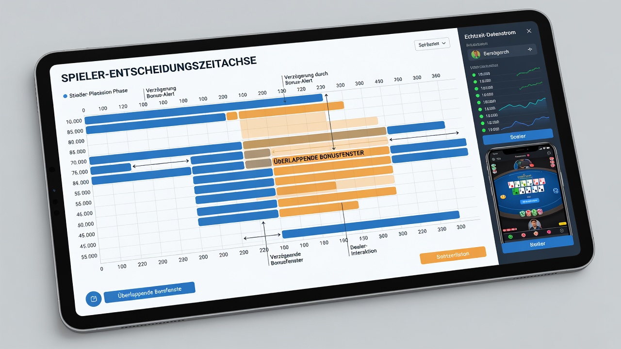 Diagramm zu Überschneidungen von Bonusfenstern und Dealer-Mischsequenzen