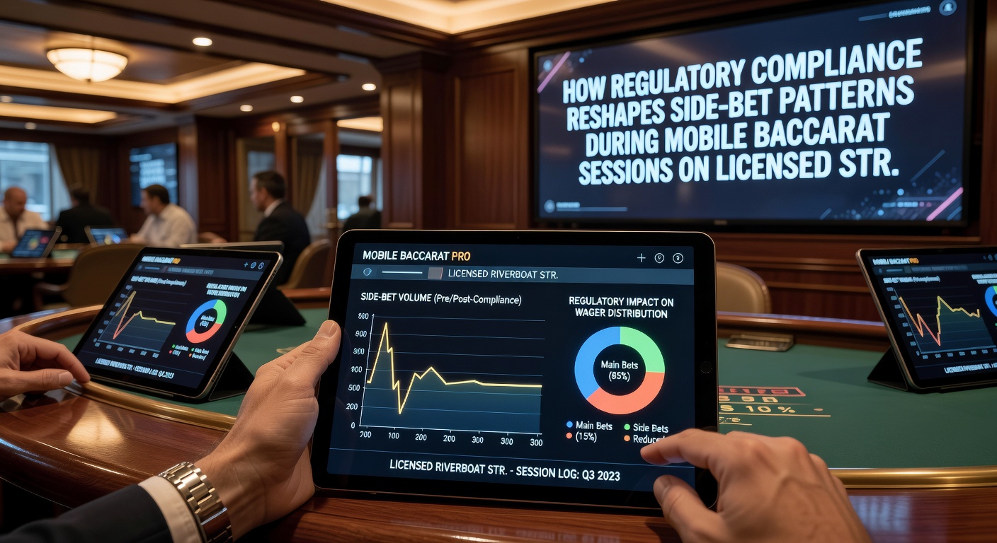 Mobile Baccarat-Session mit Fokus auf angepasste Side-Bet-Optionen
